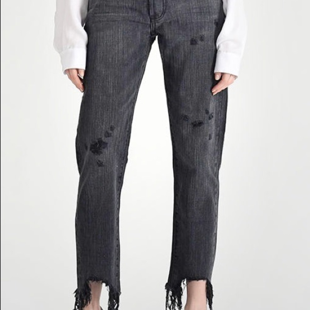 One Teaspoon Volcanic Awesome Baggies High Waisted Straight Leg Jeans